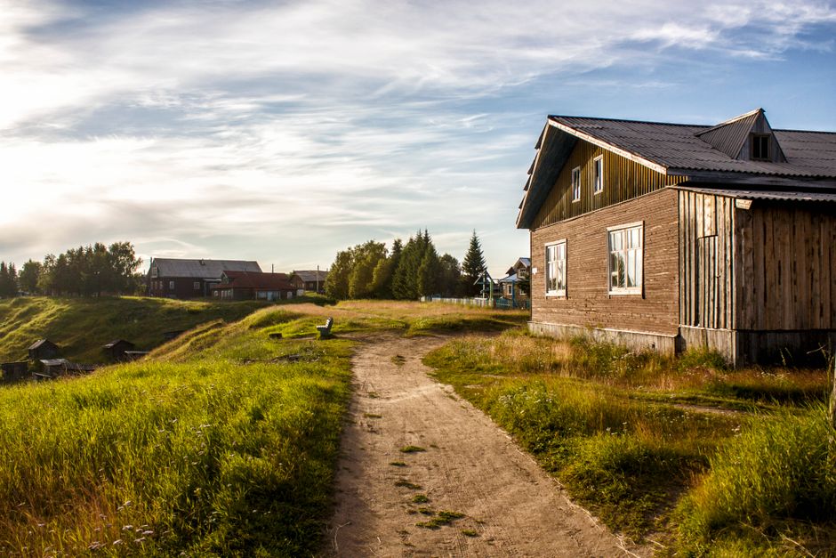 House on its own in the countryside